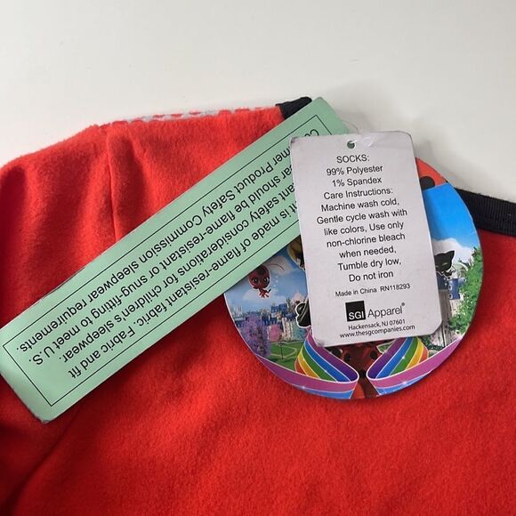 NWT Zag heroe z Miraculous pajama shirt.  Size M.  Size (7-8). - Picture 7 of 7